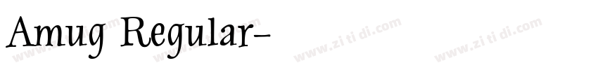 Amug Regular字体转换